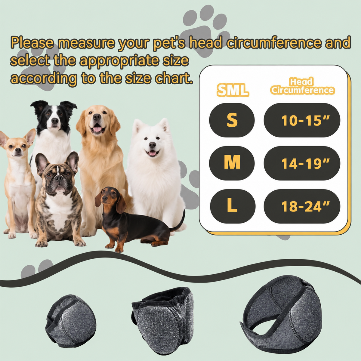 QuietPaw – Calming Ear Wrap for Dogs